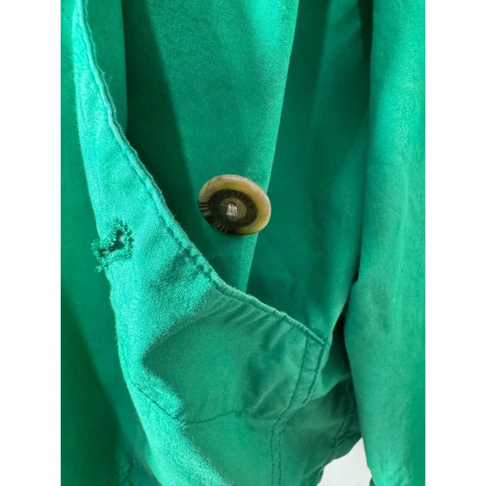 Vintage Tommy Hilfiger‎ Green Windbreaker Jacket XL Crest Golf 90s